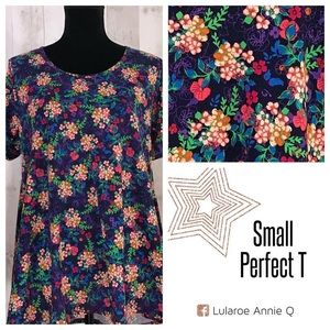 Lularoe Perfect T Small NWT Gorgeous Floral Print